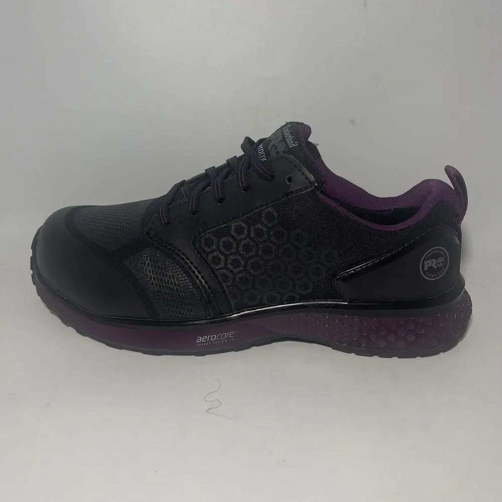 Women's Timberland Pro Reaxion Composite Toe Work Shoes 9, Black, A2174